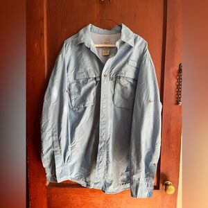 L.L. Bean Men's Sky Blue Fisherman’s Buttondown